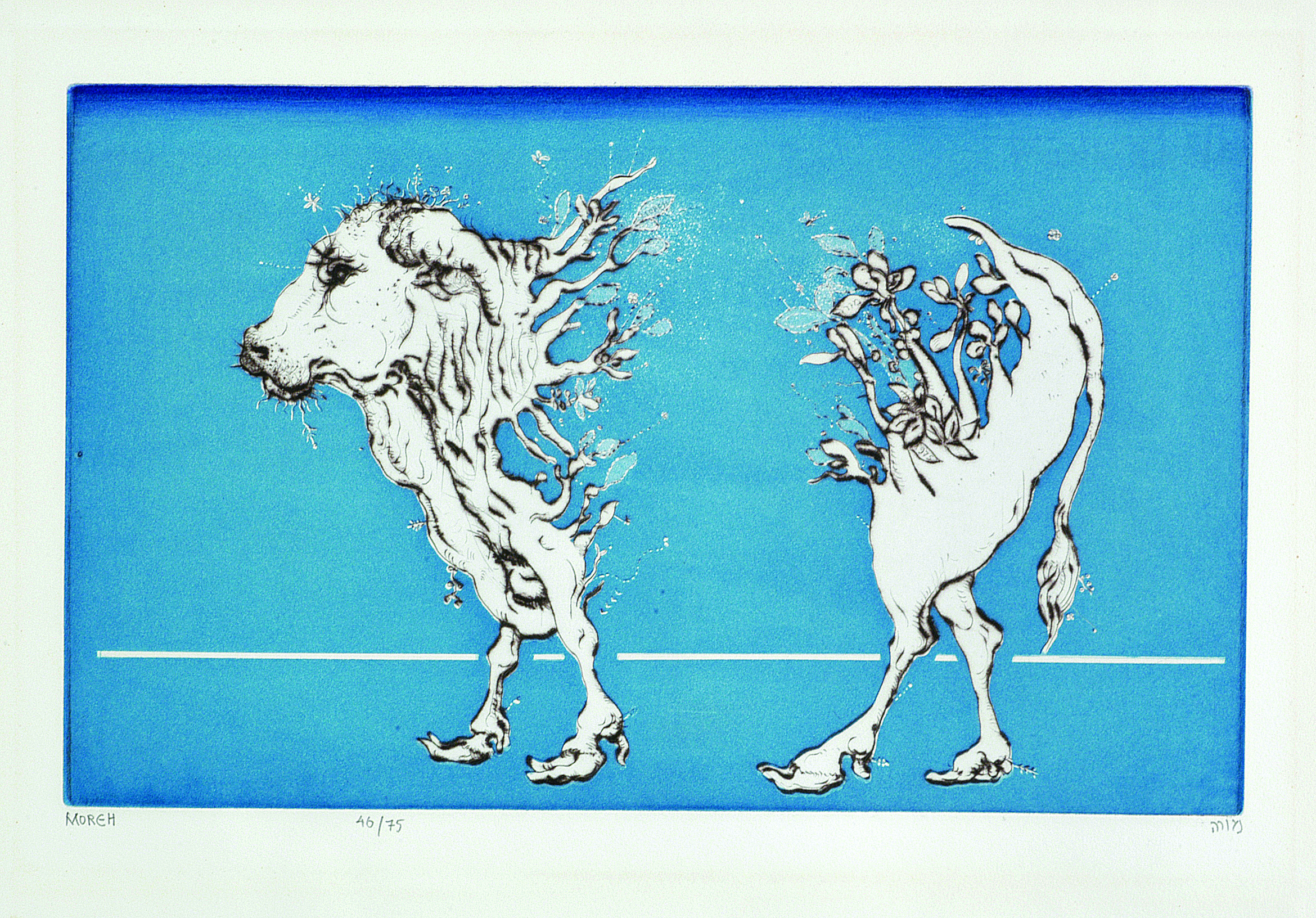 The Blue Bull by Mordechai Moreh
