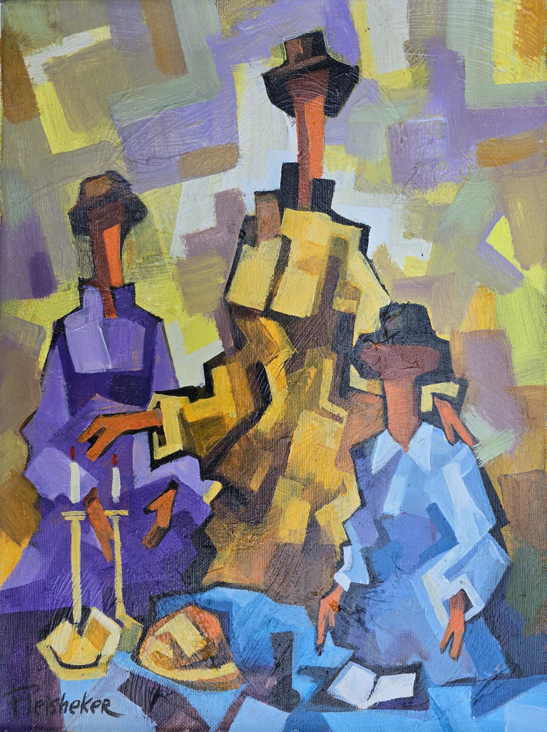 Friday night Lighting the Candles by  Izik Fleisheker