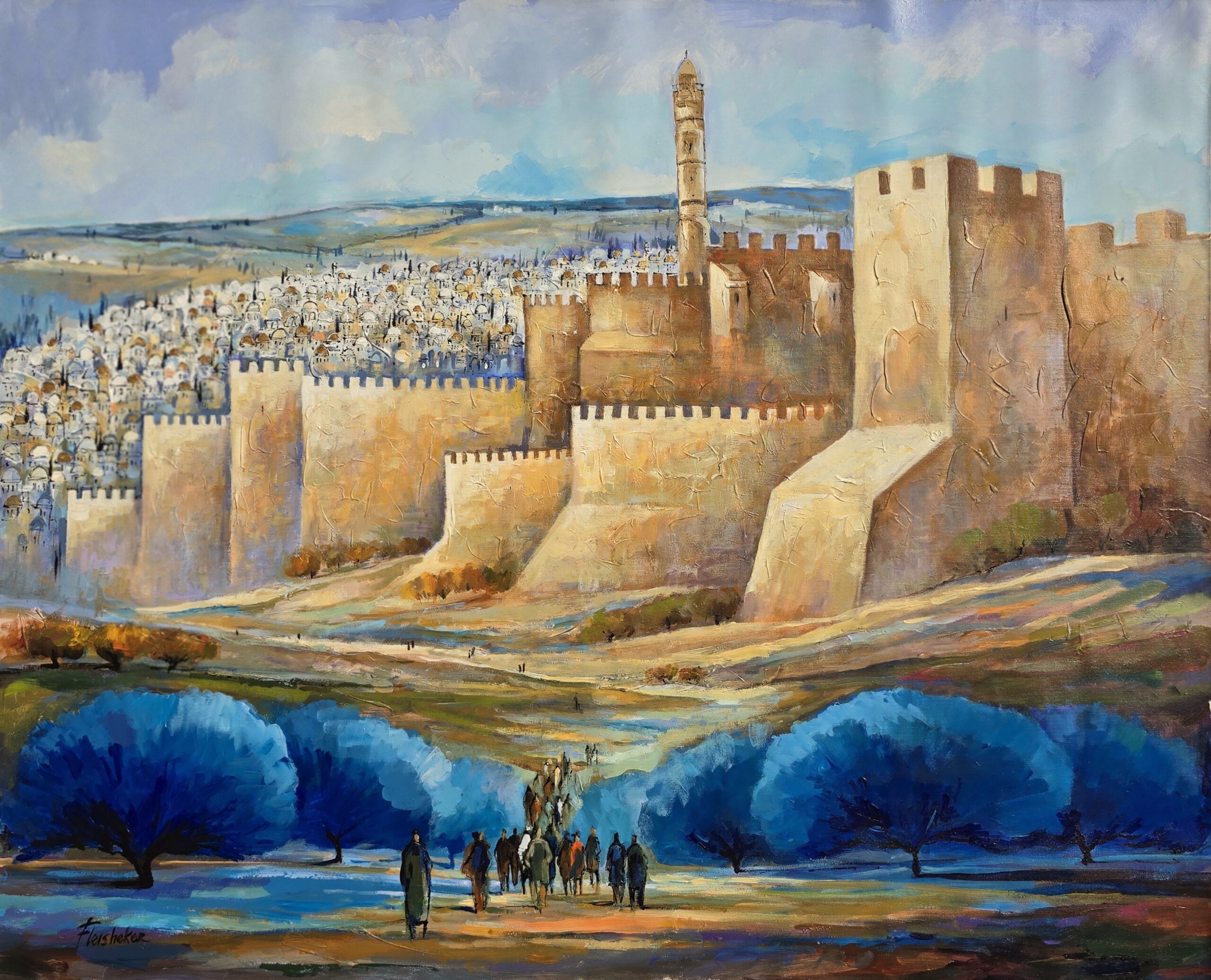 On The Way To Jerusalem by  Fleisheker